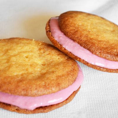 Sandwich Cookies à la crème Framboises