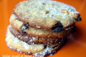 SABLES MUESLI ET ZESTES D'ORANGE