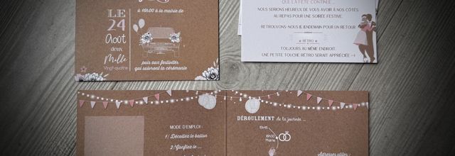 Le faire part de mariage d'Audrey & Sam : 205 gti (voiture collection ancienne)