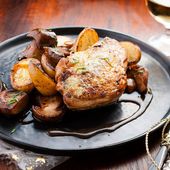 Suprêmes de pintade aux cèpes