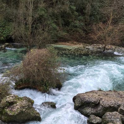 Une journée d'hiver à Fontaine de Vaucluse...