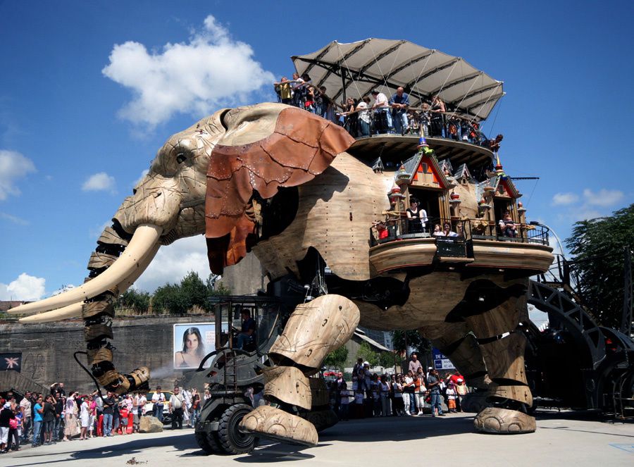 Eléphant de l'Ile de Nantes Royal de Luxe - Photos Thierry Weber Photographe La Baule Guérande