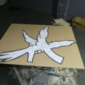 Applique murale "Columbine" en bois et résine. Partie 1 - Laure de Praha