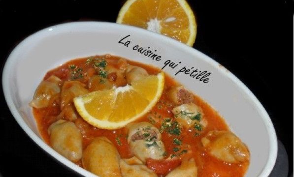 Calamars farcis façon osso bucco