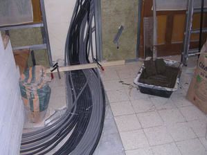 photos des travaux électriques de la maison