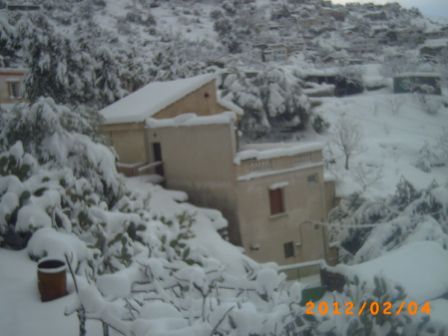 souvenir de la tempête de neige en février 2012 a Tifra