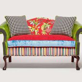 Patchwork furniture- upholstery fabrics