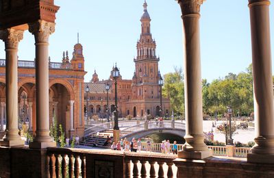 La cinematográfica Plaza de España de Sevilla