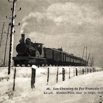 Le Train n°416 ligne Mantes à Paris