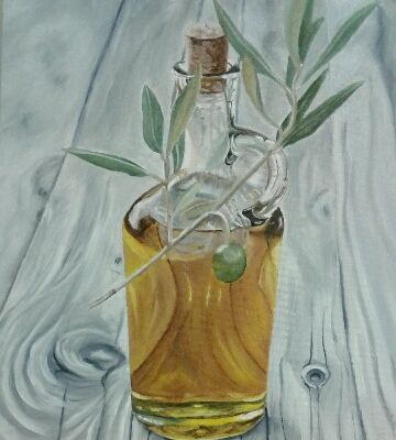 Bouteille d'huile d'olive