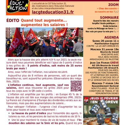  # La Lettre n°22 de la CGT Éduc'action 31 