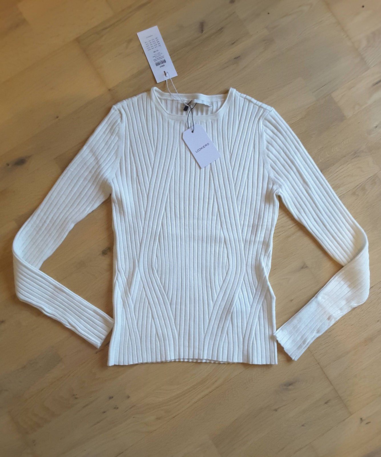 Onlnatalia Sweater Noos white - Only lookiero missbonsplansdunet personal shopper box vêtement