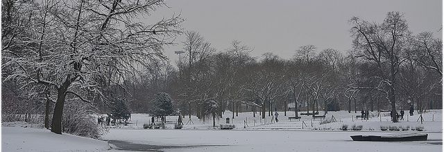 L'hiver au lac Daumesnil, Vincennes