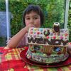 Gateau d'anniversaire chocolat framboise