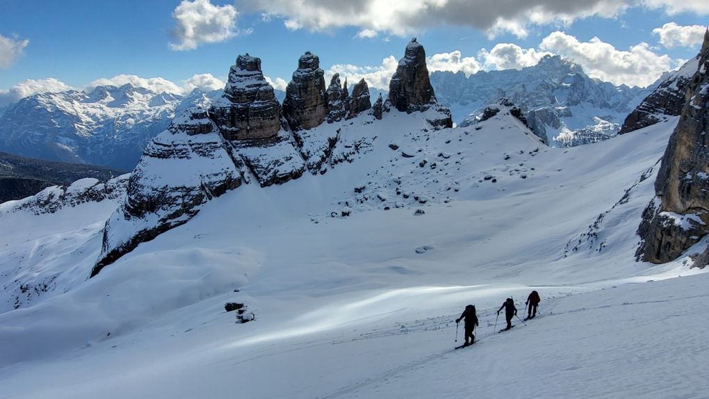 Italie : Ski de randonnée dans les Dolomites