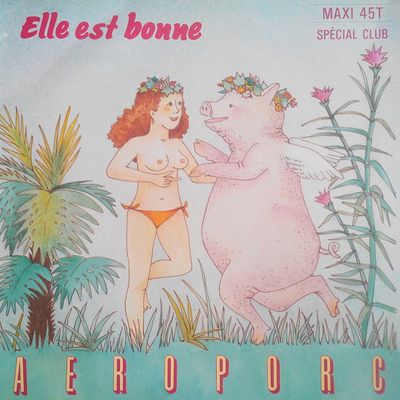 aéroporc, un duo en 1986 composé de jonathan alkin et de patrick tlawgis pour le morceau kitsch "elle est bonne"