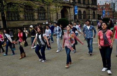 Deuxième flash mob Bollywood - Sheffield