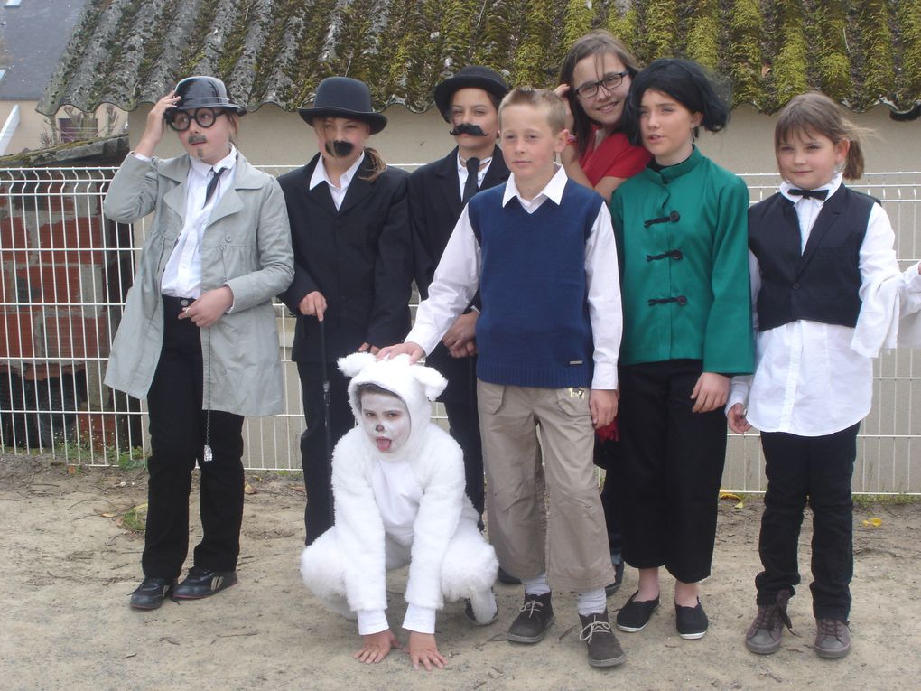 Jeudi 5 avril, les enfants se sont retrouvés à Baupte pour défiler dans les rues.