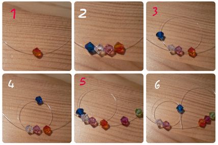 DIY Rose beaded bracelet