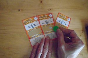 Tombola de tickets à gratter