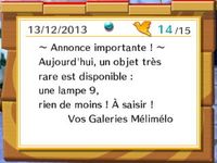 Résumé de la quinzaine (7) :