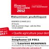 23 mars 2012 : Réunion publique "Quelle agriculture pour demain ?" à Livarot