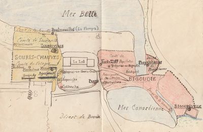 Carte du château du Loû fantaisie [dessin non daté - date estimée]