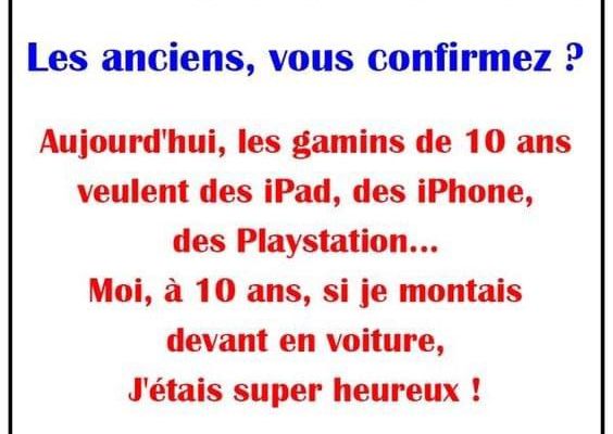 Tu es un ancien 