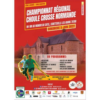 #SPORT et #JEUX Normands - 3ème Journée de Championnat Régional de Choule Crosse Normande, Seine Maritime, Manoir du Catel, Ecretteville-les-Baons