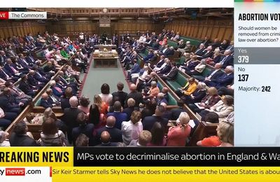 La Grande-Bretagne vote pour l'avortement jusqu'à la naissance