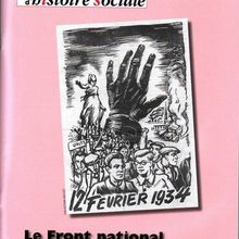 Le Front National démasqué par l'histoire (publication de l'Institut d'Histoire Sociale - CGT)