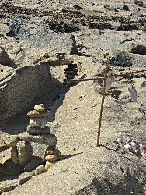 quand sort du sable un village... sur les plages de l'île de Noirmoutier