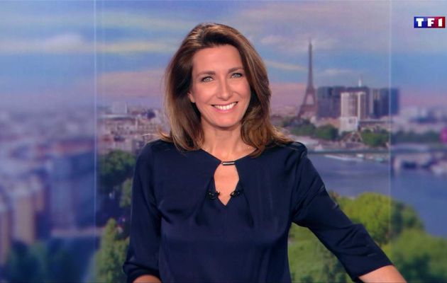 Anne-Claire Coudray JT 13H TF1 le 11.11.2017