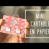 Mini cartable en papier pour maxi surprise de rentrée