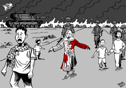 Gaza - Palestine. Dessins de Carlos Latuff.