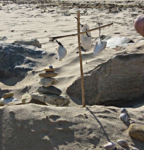 quand sort du sable un village... sur les plages de l'île de Noirmoutier