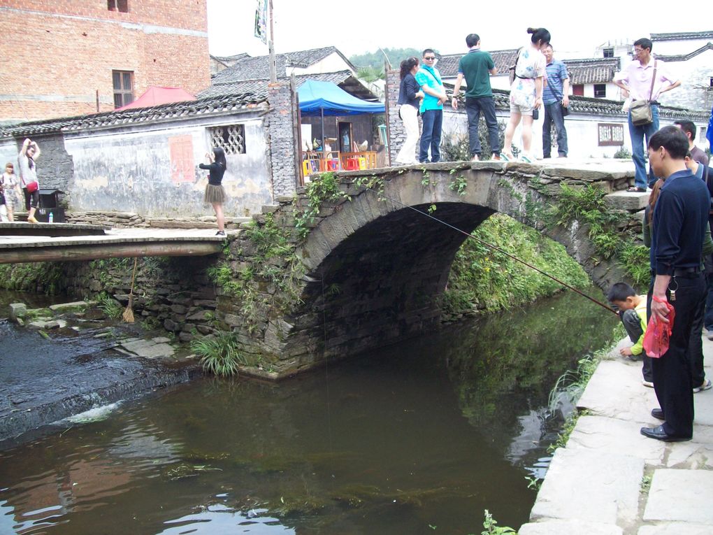 The Wuda Geo spring trip was fun, five busloads of us went to Wuyuan to see the sights...historic villages, mountain  streams, and the birthplace of china. It was fun doing a trip with a big big group.