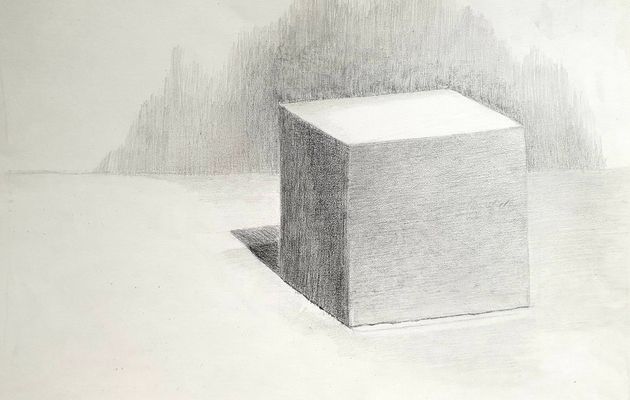 Cours de dessin du lundi soir : le cube