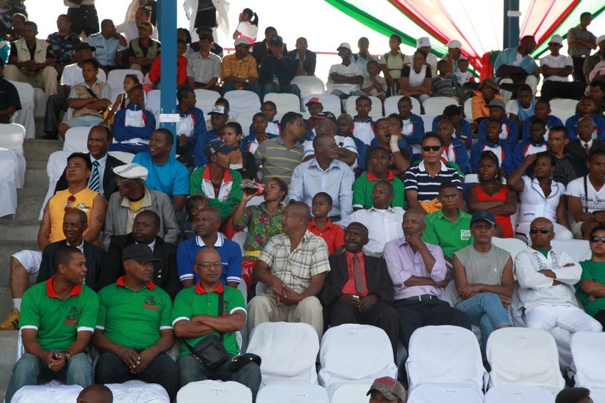 Inauguration du Kianja (Stade) Makis de Madagascar, à Andohatapenaka, par le Président Andry Rajoelina. 3ème partie. Photos: Harilala Randrianarison