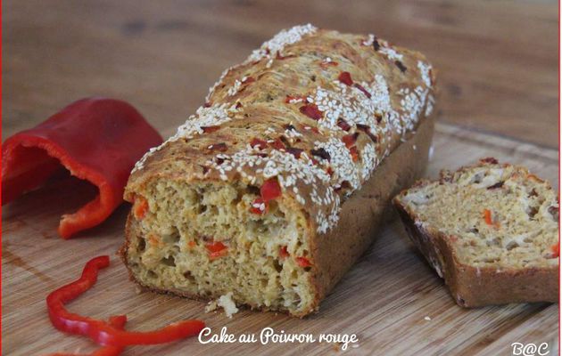 Cake aux tomates séchées, poivron et mozzarella fior di latte