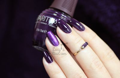 Dark purples on my nails with SpaRitual polishes!