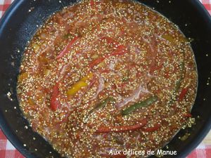 Quinoa sauce basquaise et chorizo 