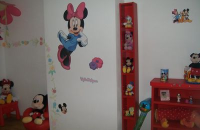 Chambre réalisée par Caroline D. spéciale Mickey/Minnie XXL