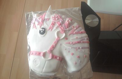 Gâteau cheval pour l'anniversaire de Louane