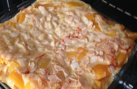 Clafoutis aux pêches