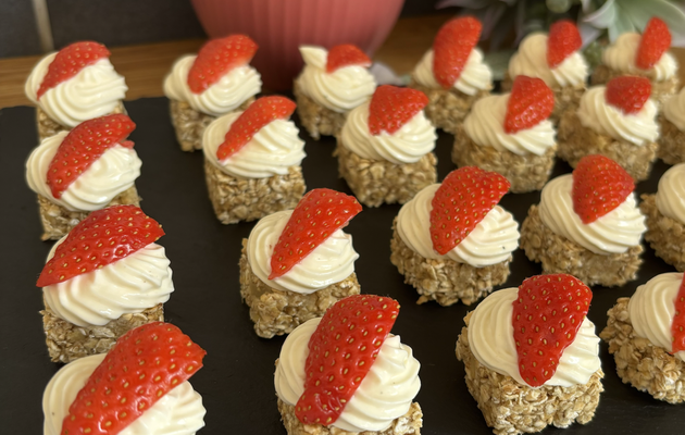 Mignardises légères aux fraises