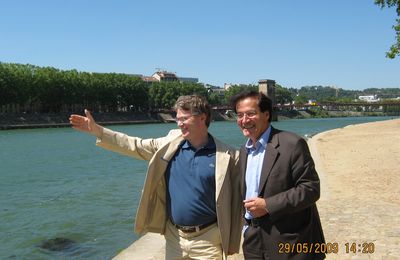 Visite du quai Gillet avec Pierre-Alain Muet