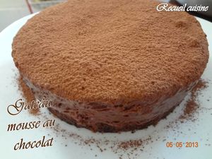 Gâteau mousse au chocolat