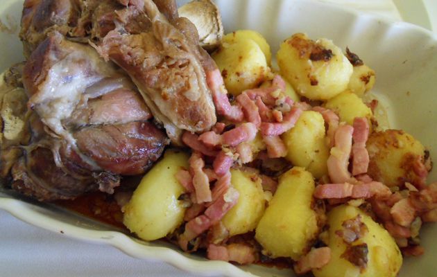 jarret de porc aux pommes de terre