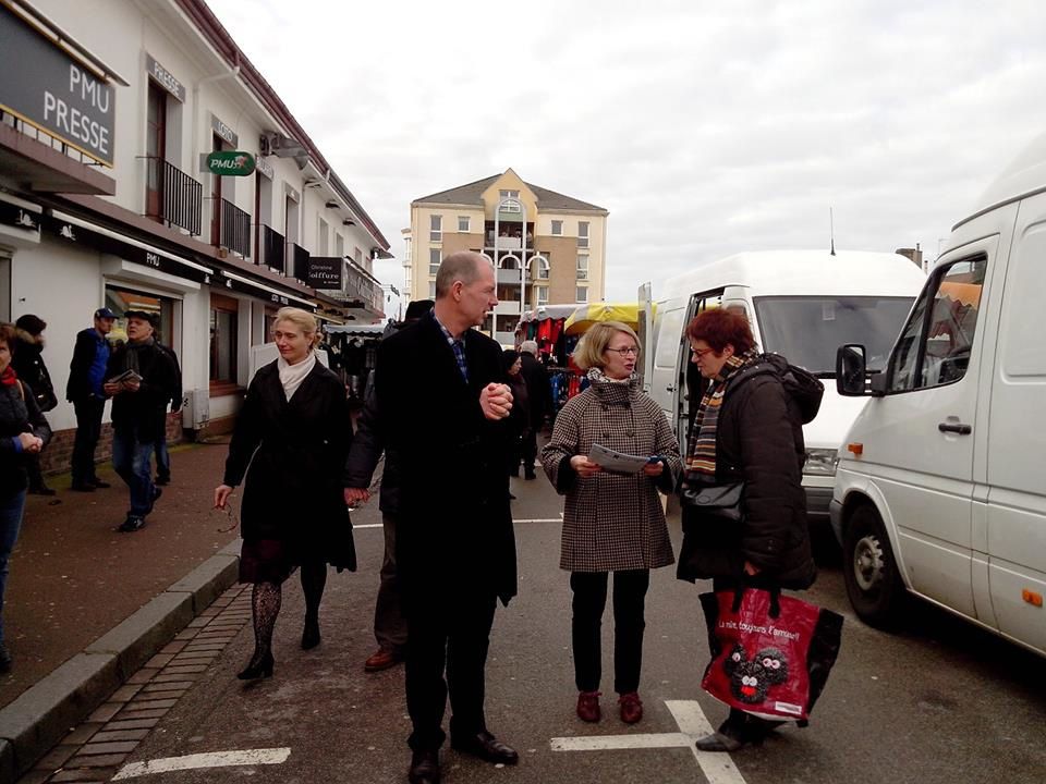 sur  le marché de Berck-Ville